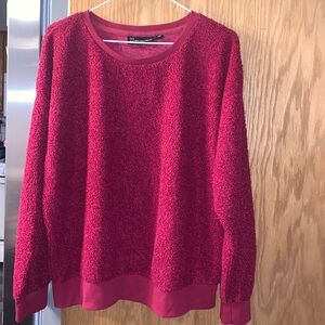 New York and Company top wine colored size XL